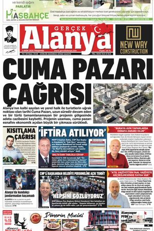 Gerçek Alanya Gazetesi 02 Ekim 2025