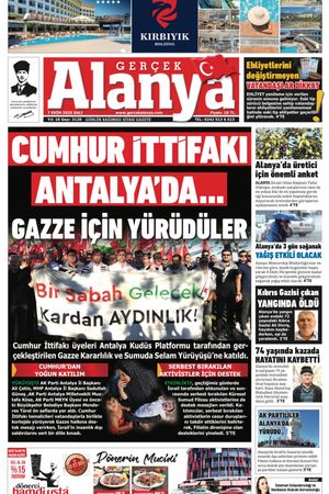 Gerçek Alanya Gazetesi 07 Ekim 2025