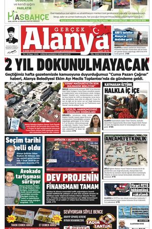 Gerçek Alanya Gazetesi 08 Ekim 2025