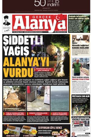 Gerçek Alanya Gazetesi 09 Ekim 2025