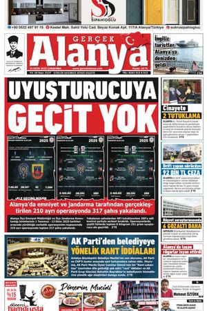 Gerçek Alanya Gazetesi 15 Ekim 2025