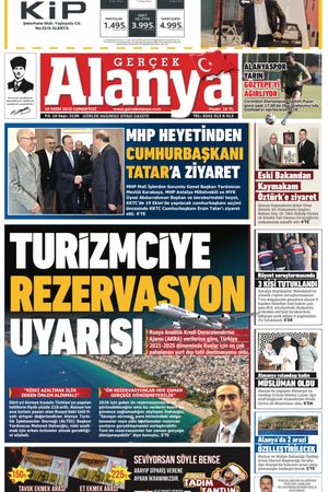 Gerçek Alanya Gazetesi 18 Ekim 2025