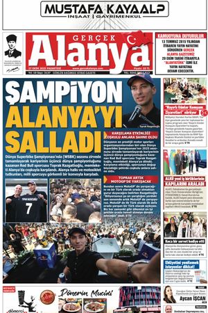 Gerçek Alanya Gazetesi 27 Ekim 2025